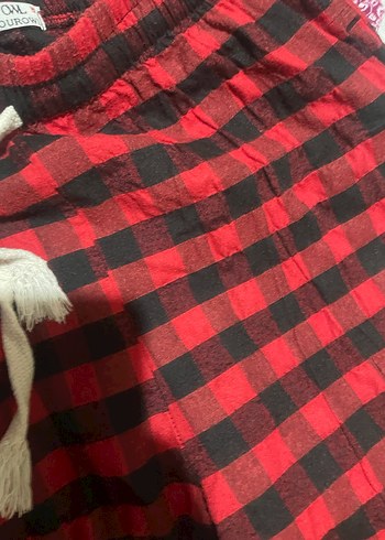 Kırmızı Ekose Rahat Pijama Altı - Görsel 6