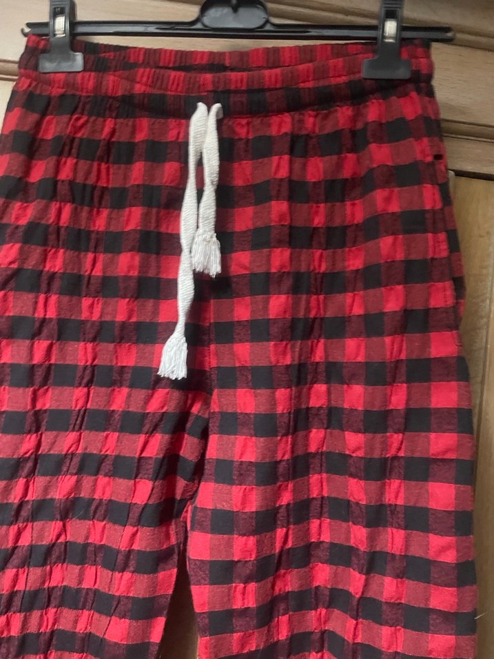 Kırmızı Ekose Rahat Pijama Altı - Görsel 2