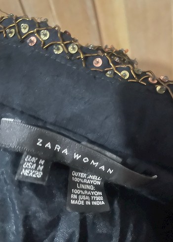 Boncuk İşlemeli Siyah Kadın Ceket - Görsel 6