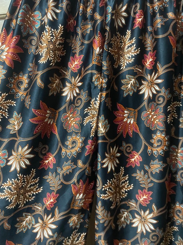 Bohem Çok Renkli Uzun Kumaş Pantolon - Görsel 5