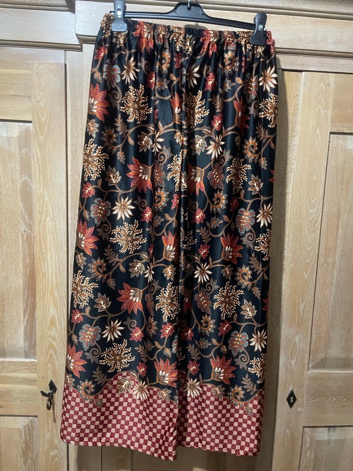 Bohem Çok Renkli Uzun Kumaş Pantolon - Görsel 4