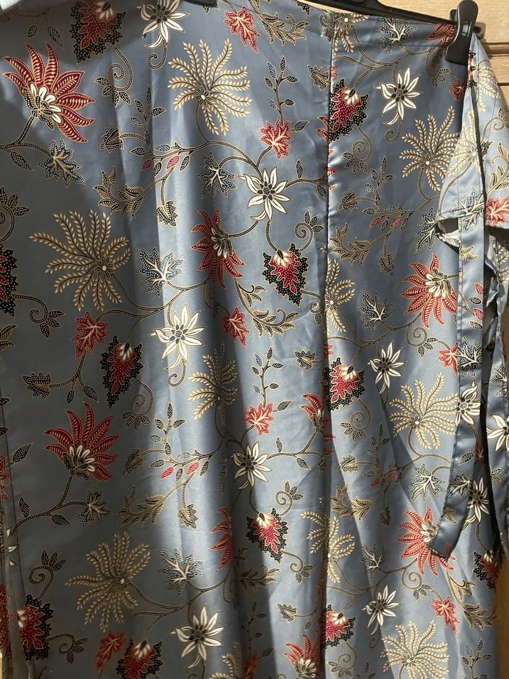 Saten belden bağlamalı plaj pantolon - Görsel 2