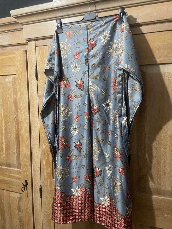 Saten belden bağlamalı plaj pantolon - Görsel 4