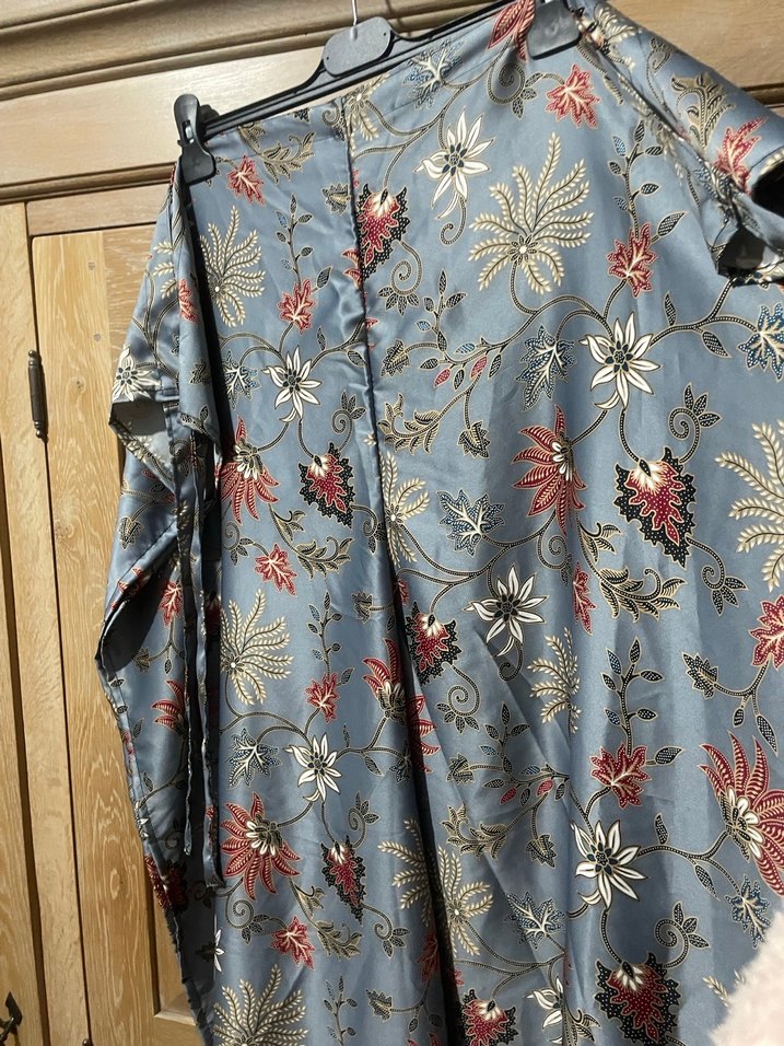 Saten belden bağlamalı plaj pantolon - Görsel 3