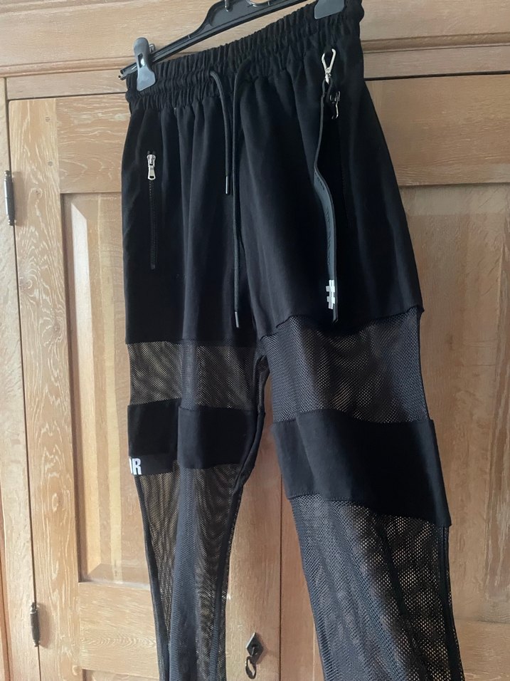 Siyah Kadın Kemerli Midi Streetwear Pantolon - Görsel 3