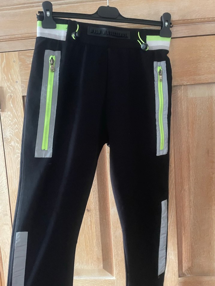 Fermuarlı Siyah  Eşofman Altı - Görsel 2