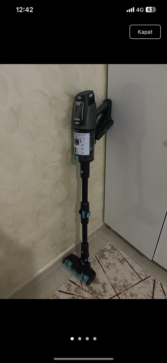 Fakir Siyah Gri Kablosuz Süpürge - Görsel 5