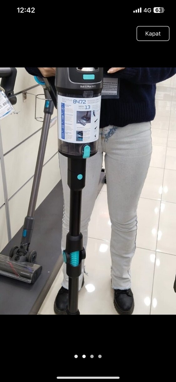 Fakir Siyah Gri Kablosuz Süpürge - Görsel 4