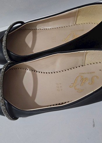 Diğer Klasik Siyah Stiletto Tokalı Kadın Ayakkabı