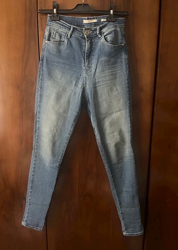 Stradivarius Acik Mavi Yuksek Bel Skinny Jean