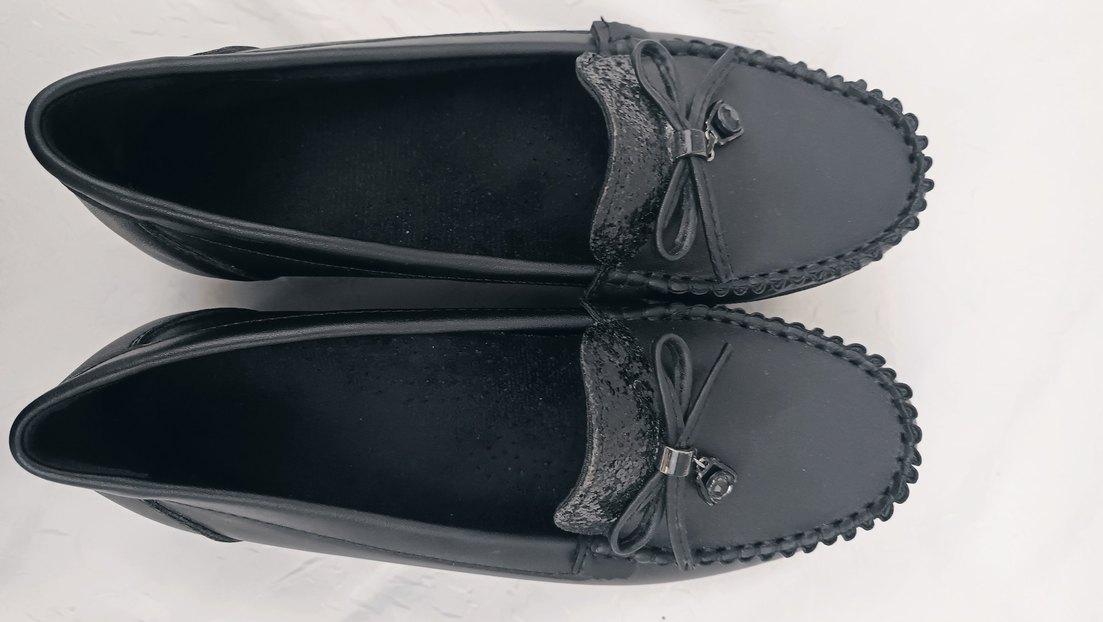 Siyah sim Desenli Kadın Günlük Babet - Görsel 4