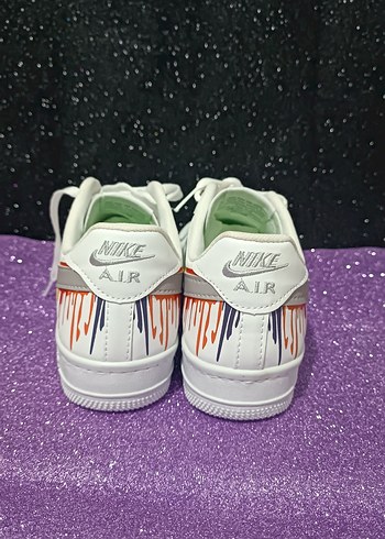 40 Beden beyaz Renk Nike Air force 1 ithal Desenli Spor Ayakkabı