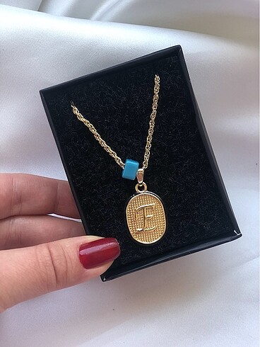 Gold harf kolye