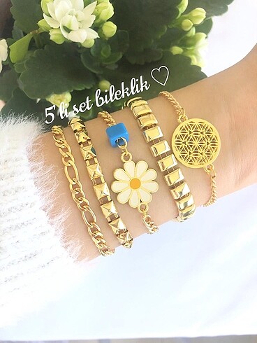 Gold bileklik seti