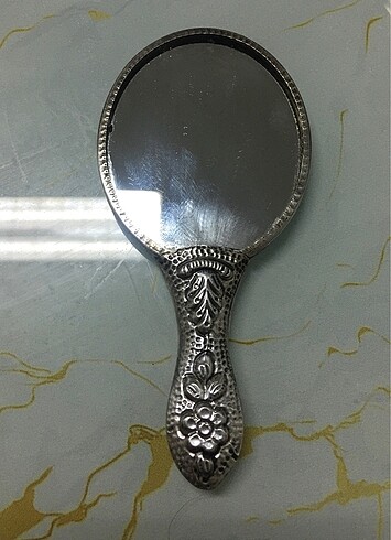 Gümüş Antika Ayna - Görsel 3