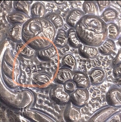 Gümüş Antika Ayna - Görsel 5