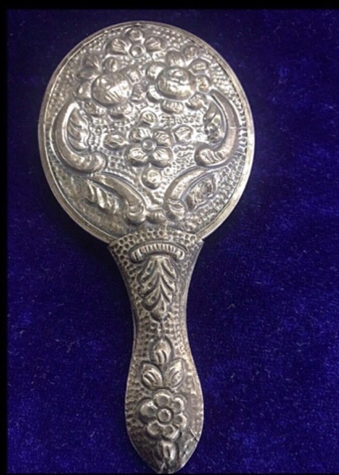 Gümüş Antika Ayna - Görsel 2