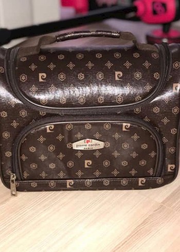  Beden kahverengi Renk Pierre Cardin Makyaj Çantası