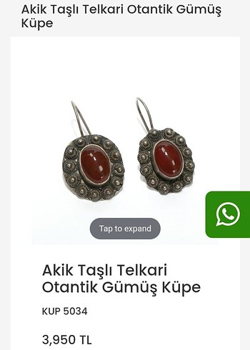 Şık Telkari Küpeler - Görsel 3