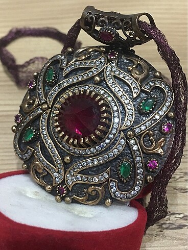 Gümüş Devasa Kolye - Görsel 3