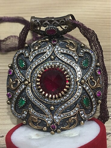 Gümüş Devasa Kolye - Görsel 2