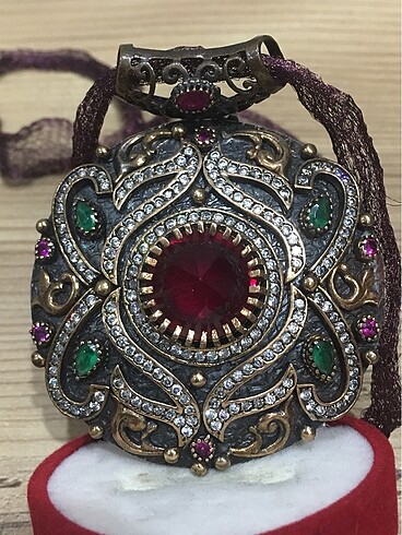 Gümüş Devasa Kolye - Görsel 4