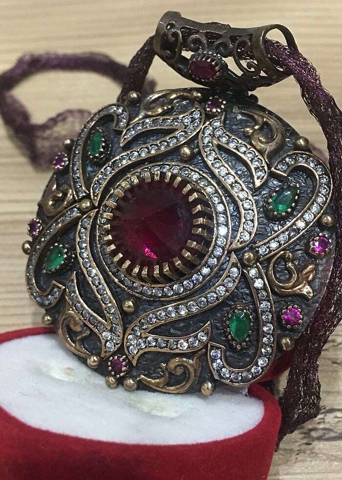 Gümüş Devasa Kolye - Görsel 3