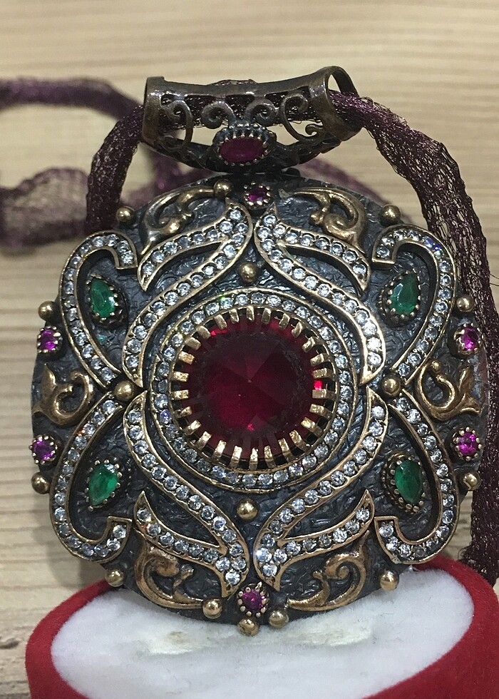 Gümüş Devasa Kolye - Görsel 2