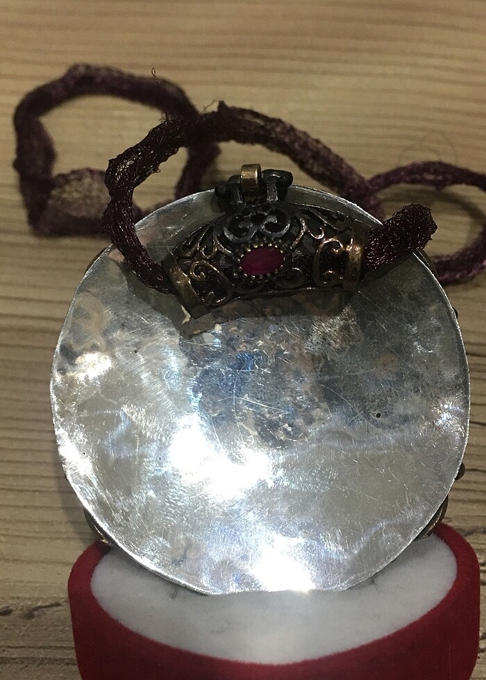 Gümüş Devasa Kolye - Görsel 5