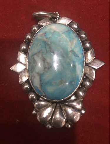 Firuze/Turkuaz Kolye Ucu - Görsel 4