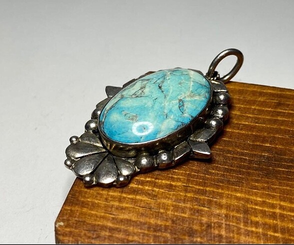 Firuze/Turkuaz Kolye Ucu - Görsel 2