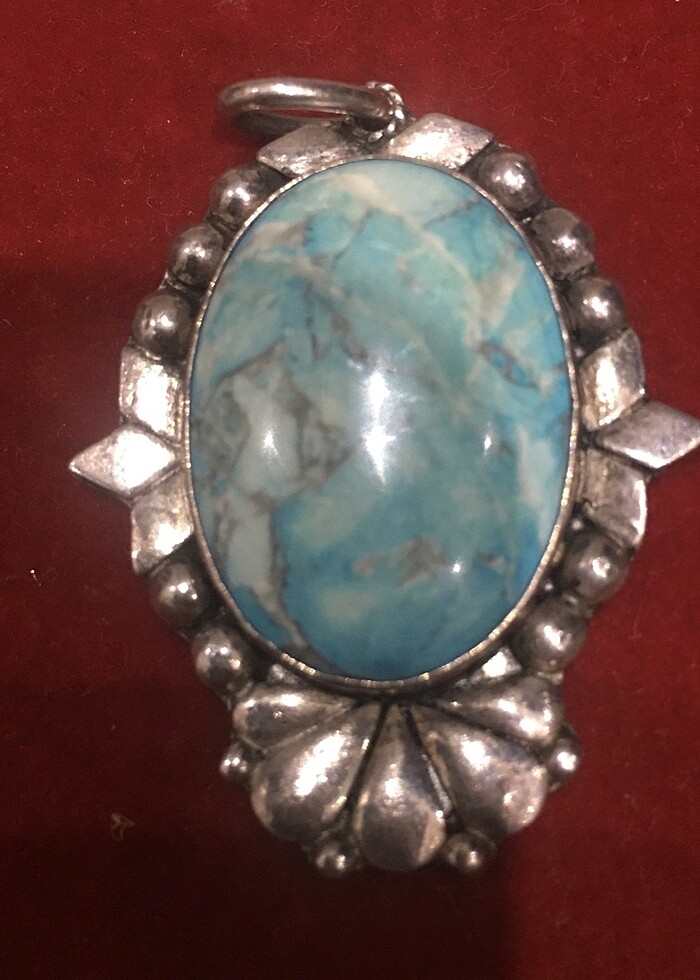 Firuze/Turkuaz Kolye Ucu - Görsel 4