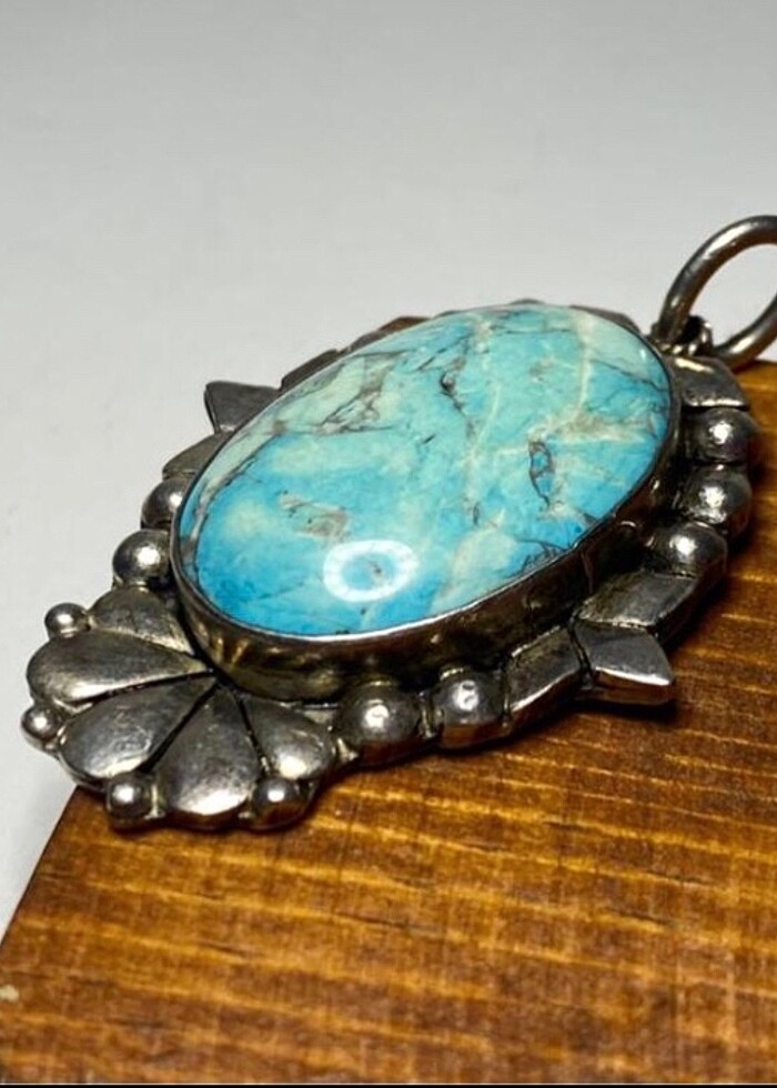 Firuze/Turkuaz Kolye Ucu - Görsel 2