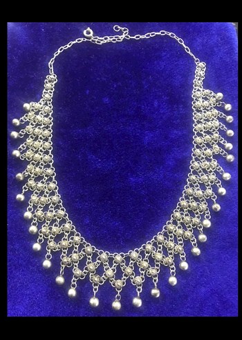 Kişniş Telkari Gümüş Kolye - Görsel 5