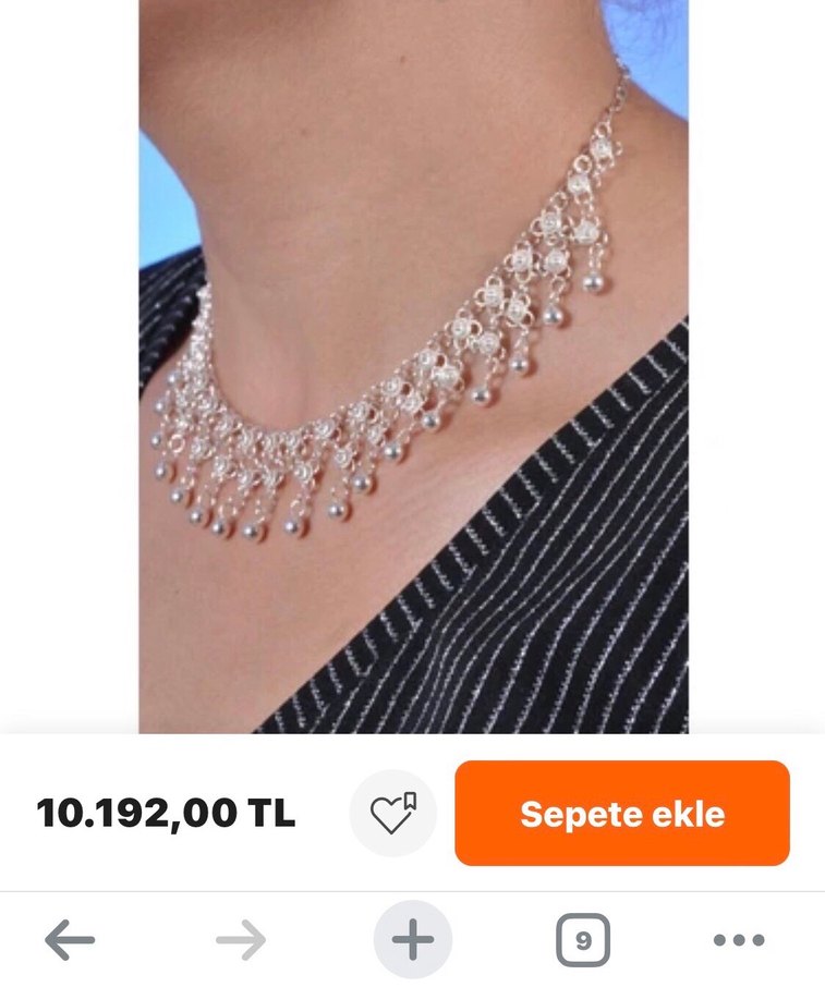 Kişniş Telkari Gümüş Kolye - Görsel 4