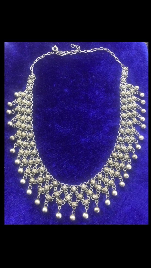 Kişniş Telkari Gümüş Kolye - Görsel 5