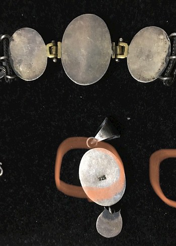 Sterling silver Malahit Taşlı Set