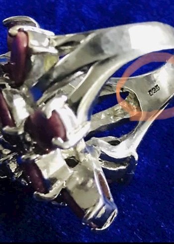 Gümüş Yakut Yüzük - Görsel 3