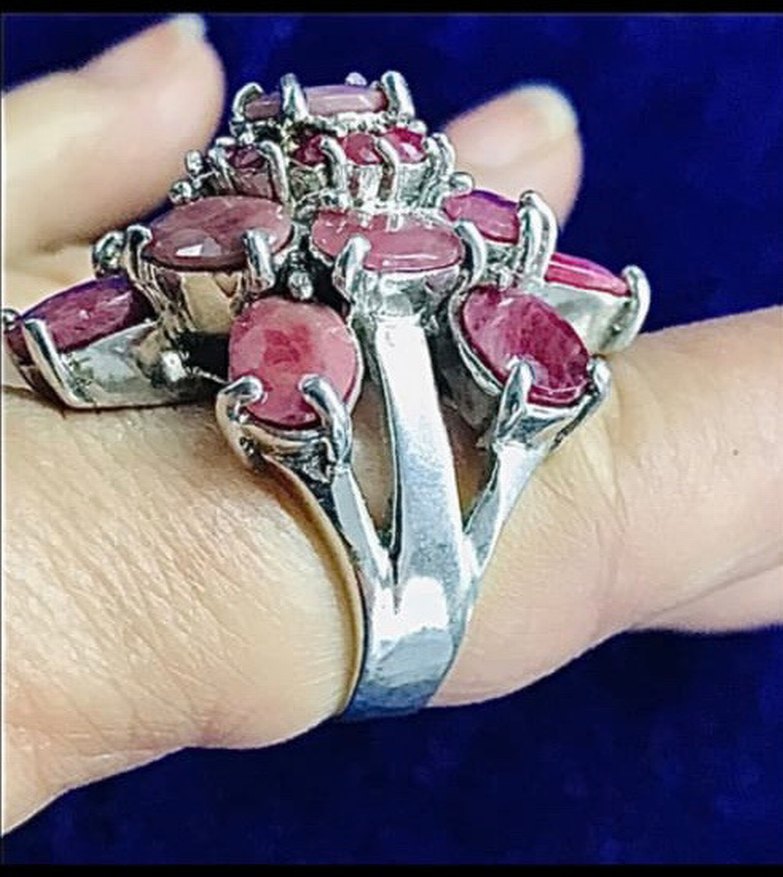 Gümüş Yakut Yüzük - Görsel 5