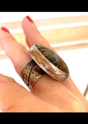 Sterling silver Büyük Kaplangözü Yüzük