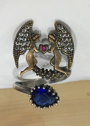 Antika Safir Taşlı Yüzük