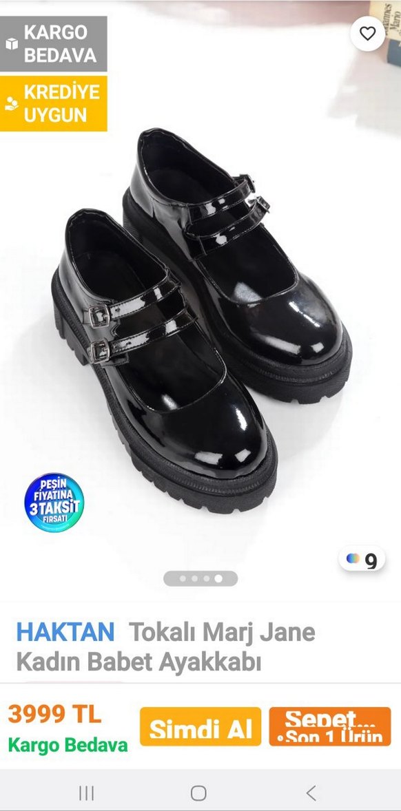 Siyah Rugan Platform Topuklu Kadın Ayakkabısı - Görsel 2