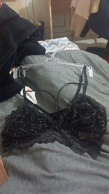 l Beden siyah Renk Loya bralet 