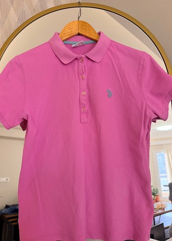 U.S Polo Assn. Canli Pembe Polo Tisort