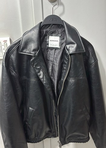 Bershka Zara Siyah Deri Ceket
