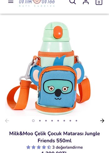 Turkuaz Renkli Çocuk Termos Şişe - Görsel 8