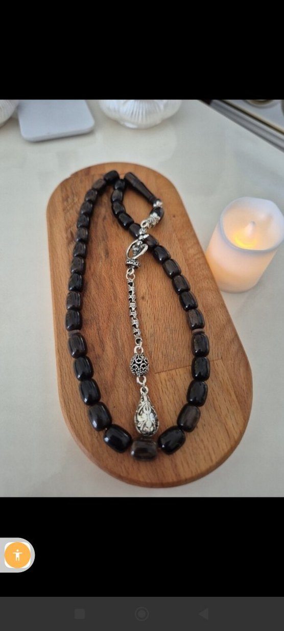 Koyu Kahverengi Gotik Erkek Tesbihi - Görsel 4