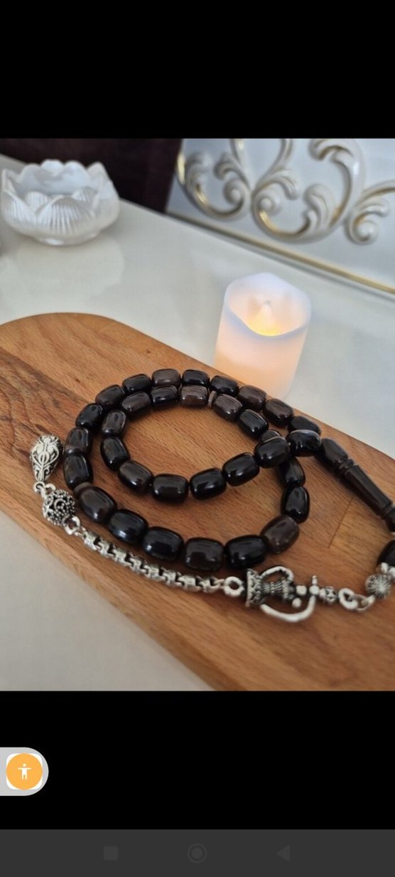 Koyu Kahverengi Gotik Erkek Tesbihi - Görsel 3