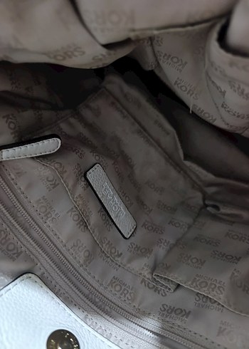 Bej Deri Kadın El Çantası michael kors - Görsel 5