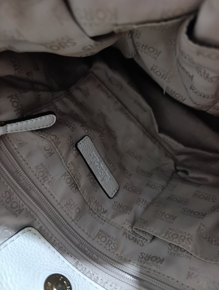 Bej Deri Kadın El Çantası michael kors - Görsel 5